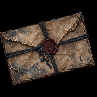 A decorated paper artifact associated with Doctor Caspian Agare II