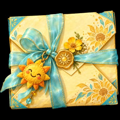 A decorated paper artifact associated with Mayuri